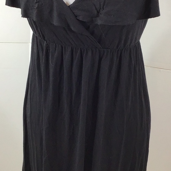 J. Crew black jersey ruffle dress - Picture 3 of 7